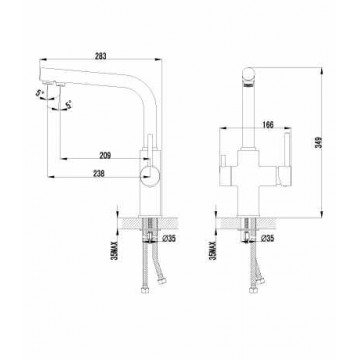 Смеситель для кухонной мойки Lemark Comfort (LM3060C)