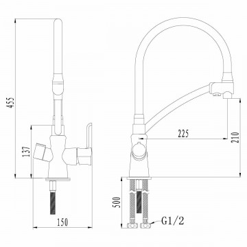 Смеситель для кухни Lemark Comfort (LM3070C-White)