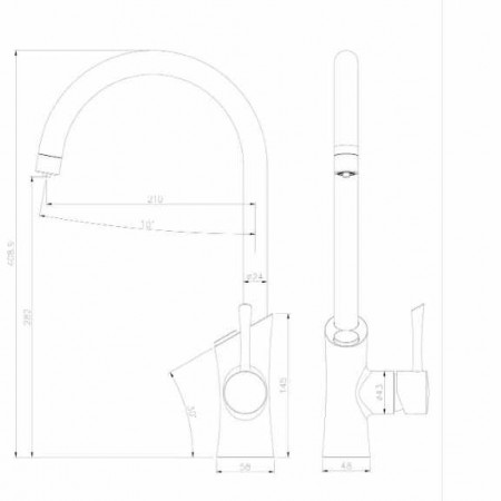 Смеситель для кухонной мойки Lemark Comfort  (LM3072C	)