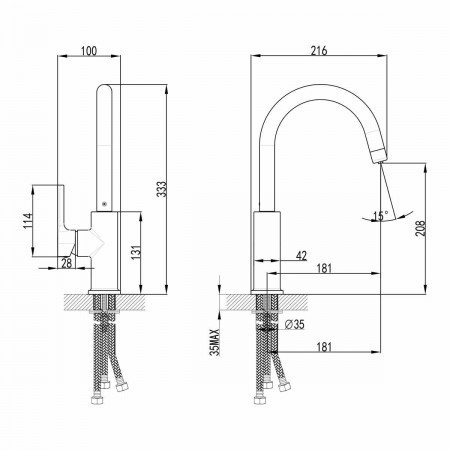 Смеситель для кухни Lemark Comfort ( LM3073C)