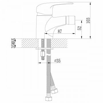 Смеситель для биде Lemark Pramen (LM3308C)