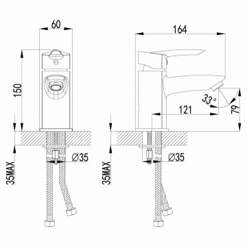 Смеситель для раковины Lemark Mars (LM3506C)