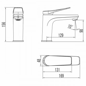 Смеситель для раковины Lemark Bronx (LM3706BL)