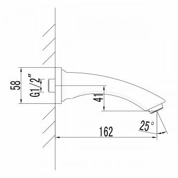 Излив для ванны Lemark встраиваемый (LM3781BL)