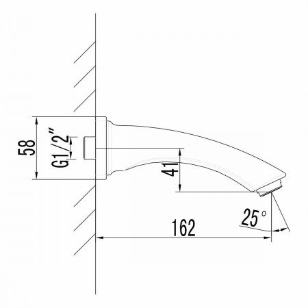 Излив для ванны Lemark встраиваемый (LM3781BL)