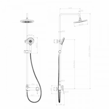 Смеситель Lemark Minima (LM3860C) для душа