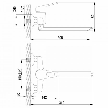 Смеситель для кухонной мойки Lemark Luna (LM4111C)