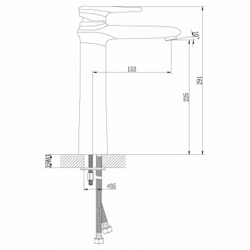 Смеситель для раковины Lemark Status (LM4409C)