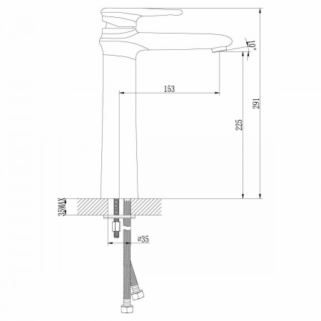 Смеситель для раковины Lemark Status (LM4409C)