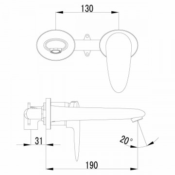 Смеситель для раковины Lemark Status (LM4426C)