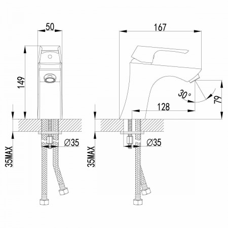 Смеситель для раковины Lemark Unit (LM4506C)