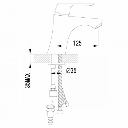 Смеситель для раковины Lemark Unit (LM4516C)