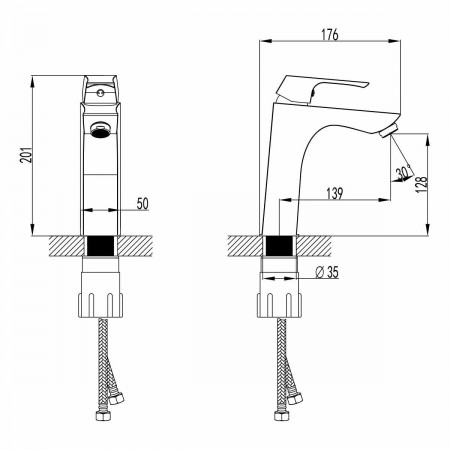 Смеситель Lemark Unit для раковины (LM4537C)