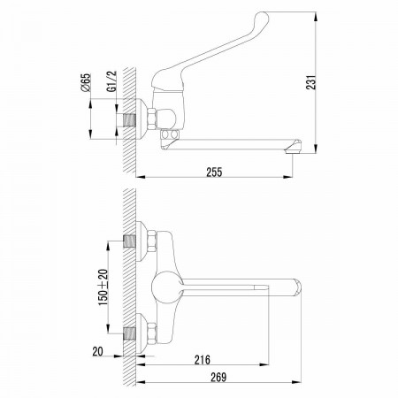 Смеситель для кухонной мойки Lemark Project (LM4611C)