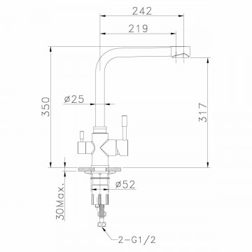 Смеситель для кухонной мойки Lemark Expert (LM5060S)