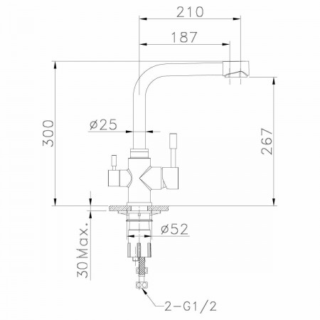 Смеситель для кухонной мойки Lemark Expert (LM5061S)