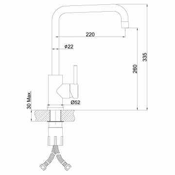 Смеситель для кухонной мойки Lemark Expert (LM5077S)