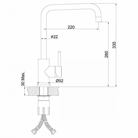 Смеситель для кухонной мойки Lemark Expert (LM5077S)