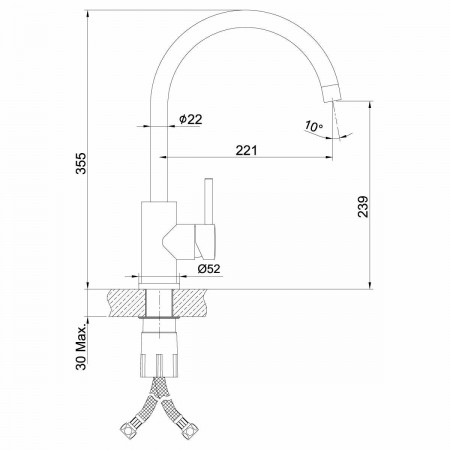 Смеситель для кухонной мойки Lemark Expert (LM5078S)